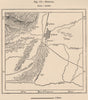 Mendoza. Argentina 1885 old antique vintage map plan chart
