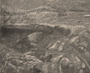Inca Bridge. Argentina 1885 old antique vintage print picture
