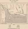 Bahia Blanca. Argentina 1885 old antique vintage map plan chart