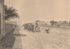 General Acha - Street View. Argentina 1885 old antique vintage print picture