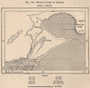 Welsh Colony of Chubut. Argentina. Rawson 1885 old antique map plan chart