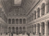 PARIS. Interior of the exchange. BICKNELL 1845 old antique print picture