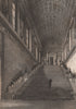 PARIS. L'escalier de la Chambre des Pairs. BICKNELL 1845 old antique print
