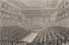 PARIS. The National Assembly. BICKNELL 1845 old antique vintage print picture