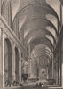 PARIS. L'eglise de Saint-Roche. BICKNELL 1845 old antique print picture