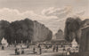 PARIS. Jardins des Tuileries, pris de la grande entrée. BICKNELL 1845 print