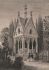 PARIS. Monument d'Abelard et d'Heloise, Père Lachaise. BICKNELL 1845 old print