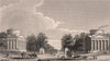 PARIS. Barriere de Neuilly. BICKNELL 1845 old antique vintage print picture