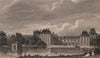 Chateau de Fontainebleau. Seine-et-Marne. BICKNELL 1845 old antique print