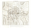 Citadel of Luxembourg 1817 old antique vintage map plan chart