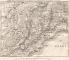 LIGURIA. Battles of Montenotte, Millesimo & Mondovi 1796. Italy 1817 old map