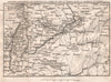 SW GERMANY. Baden-Wurttemberg. Napoleon's army of the Rhine 1818 old map