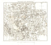 Battle of Biberach an der Riss 1796. War of the First Coalition.Germany 1818 map