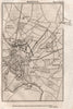 Siege of Mantua 1796-7. Italy 1818 old antique vintage map plan chart