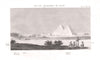 View of the Pyramids of Giza. Egypt 1818 old antique vintage print picture