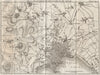 Plan of the city of NAPLES & environs. Napoli. Italy 1818 old antique map