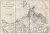 CORFU TOWN & port. Siege of Corfu 1798-99. Greece 1818 old antique map chart