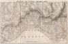 ITALIAN RIVIERA ligure. Ponente/Levante Savona-Genoa-Portofino. Italy 1819 map