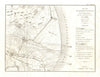 Defence of St-Laurent-du-Var by Gen Suchet 1800. Nice, Alpes Maritimes 1819 map