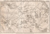 6th COALITION WAR 1814. Battle Brienne La Rothiere Trannes Troyes. Aube 1819 map