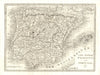 IBERIA. Spain and Portugal in 1820 1820 old antique vintage map plan chart