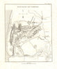 Battle of Vimeiro 1808. Peninsula War. Portugal 1820 old antique map chart