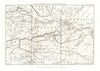 Map of the 1809 Campaign. War of the Fifth Coalition. Austria Hungary 1820