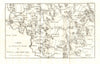 Battles of Teugen-Hausen/Thann & Eckmühl 1809. War of Fifth Coalition 1820 map