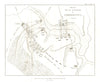 Battle of Gorodeczna Haradziečna. Poddubno. Belarus 1820 old antique map chart