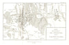 Battles of Smolensk & Valutino 1812. French Invasion of Russia 1820 old map