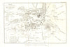 Plan of the BATTLE OF LEIPZIG 1813. Battle of the Nations. Germany 1820 map