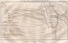 RAID ON BOULOGNE 1801. Attack of the Boulogne Flotilla. Nelson 1821 old map