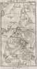 Skirmish at Loriol-sur-Drôme & Livron-sur-Drôme 1815. France 1821 old map