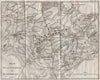 Plan of the Battle of Waterloo 1815. Belgium 1821 old antique map chart