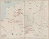 FALL OF FRANCE. British troop dispositions 9th May 1940. French front 1953 map