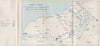FALL OF FRANCE 1940. Amiens Le Havre Dieppe. 8th June troop positions 1953 map