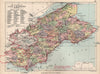 'The Counties of Fife & Kinross'. Kinross-shire. Parishes. BARTHOLOMEW 1891 map