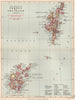 'The Counties of Orkney and Shetland'. Parishes. BARTHOLOMEW 1891 old map