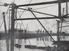 London Docks. E.O. HOPPÉ 1930 old vintage print picture
