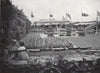 A London roof garden in Oxford Street. E.O. HOPPÉ. London 1930 old print