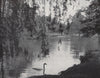The Lake, Kew Gardens. E.O. HOPPÉ. London 1930 old vintage print picture