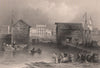 CANADA. Toronto. BARTLETT 1842 old antique vintage print picture
