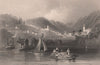 CANADA. Port Hope, Ontario. BARTLETT 1842 old antique vintage print picture