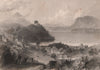 CANADA. Georgeville, Quebec. Lake Memphremagog . BARTLETT 1842 old print