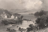 QUEBEC. Outlet of Lake Memphremagog, at Magog. Merry's Point Park. BARTLETT 1842