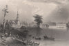 QUEBEC Les Cèdres. 'Village of Cedars, St Lawrence River'. Canada. BARTLETT 1842