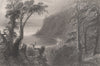 CANADA. Wolfe's Cove (Anse au Foulon), Quebec City. BARTLETT 1842 old print