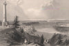 ONTARIO. General Brock's Monument, Queenston Heights. Canada. BARTLETT 1842
