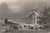 QUEBEC. Aylmer, Upper Canada. BARTLETT 1842 old antique vintage print picture