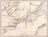 CANADA. Ontario Quebec New Brunswick & Nova Scotia. BARTLETT 1842 old map